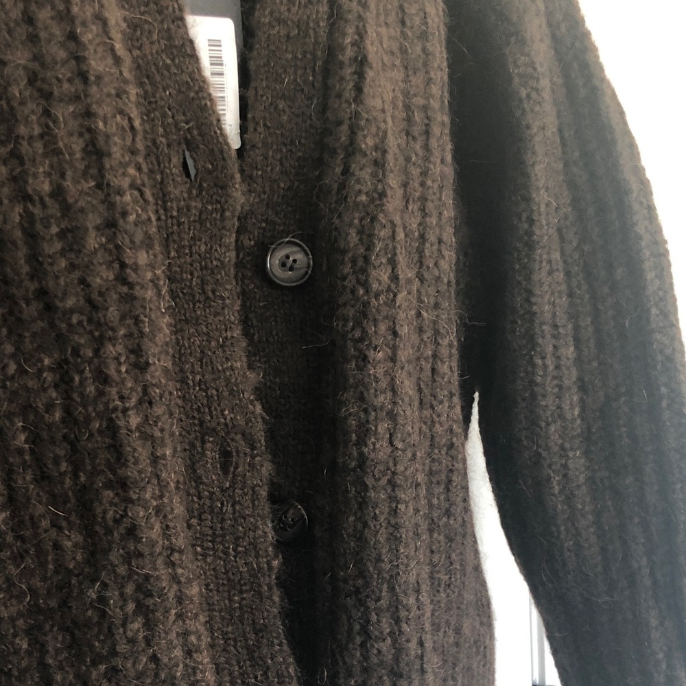 Jenni Kayne Dark Brown Cardigan Sweater - Picture 3 of 8